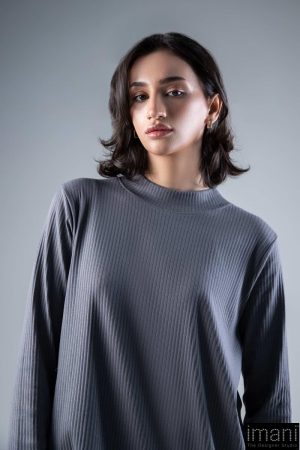 2 Pcs Grey Ribbed Co-Ord Set Mb-Ws2438Gy 13 Mb Ws2438Charcoalc Imanistudio.com