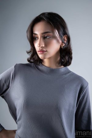 2 Pcs Grey Ribbed Co-Ord Set Mb-Ws2438Gy 12 Mb Ws2438Charcoald Imanistudio.com