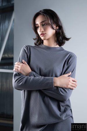2 Pcs Grey Ribbed Co-Ord Set Mb-Ws2438Gy 11 Mb Ws2438Charcoale Imanistudio.com