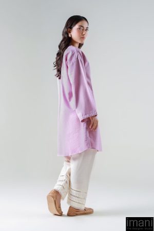 1 Pcs Lavender Textured Dyed Shirt Mb-Ws2498Ld 12 Mb Ws2498Lavendera Imanistudio.com