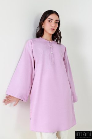 1 Pcs Lavender Textured Dyed Shirt Mb-Ws2498Ld 8 Mb Ws2498Lavenderb Imanistudio.com