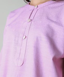 1 Pcs Lavender Textured Dyed Shirt Mb-Ws2498Ld 10 Mb Ws2498Lavenderd Imanistudio.com