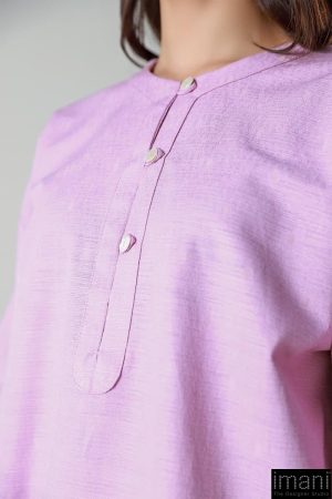 1 Pcs Lavender Textured Dyed Shirt Mb-Ws2498Ld 10 Mb Ws2498Lavenderd Imanistudio.com