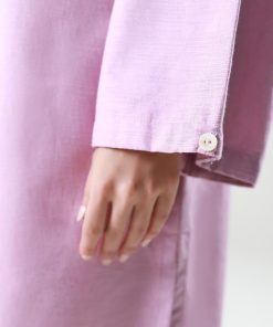 1 Pcs Lavender Textured Dyed Shirt Mb-Ws2498Ld 11 Mb Ws2498Lavendere Imanistudio.com