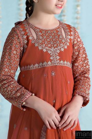 Mariab Orange Embroidered Net Suit Mbks-Ea2402Bo 11 Mks Ea2402Oringeg Imanistudio.com