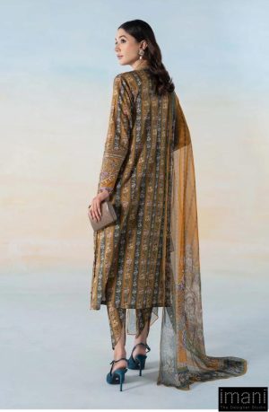 3 Pcs Maria.b Casual Wear Mustard Outfit Mprint Mbmps-2107Pb 8 Mps 2107A Mustardc Imanistudio.com