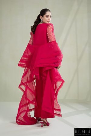 Luxury Formal Fusion Pink Organza Suit Mbsf-Pfw2306Fp 7 Sf Pf2306Pink Imanistudio.com