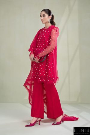 Luxury Formal Fusion Pink Organza Suit Mbsf-Pfw2306Fp 9 Sf Pf2306Pinkb Imanistudio.com