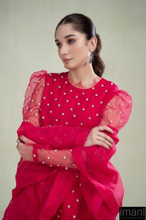 Luxury Formal Fusion Pink Organza Suit Mbsf-Pfw2306Fp 10 Sf Pf2306Pinkd Imanistudio.com
