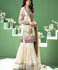 Luxury Formal Off-White Embroidered Silk Cotton Suit Mbsf-W2445Wo 8 Sf W240145Offwhitea Imanistudio.com