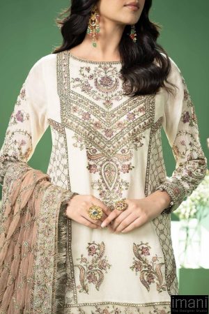 Luxury Formal Off-White Embroidered Silk Cotton Suit Mbsf-W2445Wo 10 Sf W240145Offwhitec Imanistudio.com
