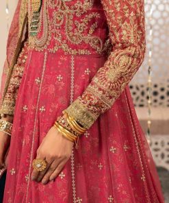 Luxury Formal Pink Embroidered Net Suit Mbsf-W2413Pk 15 Sf W2413Apinkd Imanistudio.com