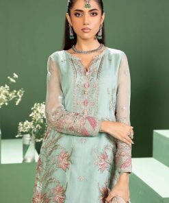 Luxury Formal Ferozi Embroidered Organza Suit Mbsf-W2427Fz 6 Sf W2427Ferozifb Imanistudio.com