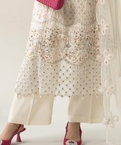 Luxury Formal Off-White Embroidered Chiffon Suit Mbds-W3007Ow 17 Bds 3007Offwhtf Imanistudio.com