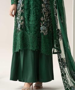 Luxury Formal Emerald Green Embroidered Chiffon Suit Mbds-W3008Eg 13 Bds 3008Greene Imanistudio.com
