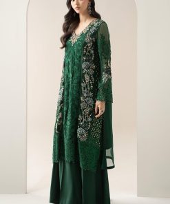 Luxury Formal Emerald Green Embroidered Chiffon Suit Mbds-W3008Eg 9 Bds 3008Greeng Imanistudio.com