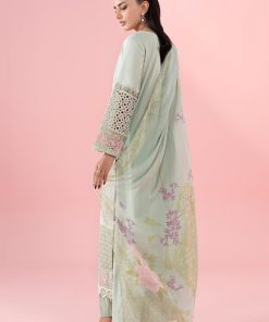 3 Pcs Luxury Pret Green Embroidered Dobby Lawn Suit Mbdw-Ea2505Gn 14 Dw Ea2505Greena Imanistudio.com