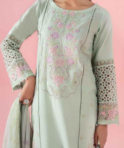 3 Pcs Luxury Pret Green Embroidered Dobby Lawn Suit Mbdw-Ea2505Gn 11 Dw Ea2505Greend Imanistudio.com