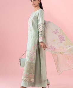 3 Pcs Luxury Pret Green Embroidered Dobby Lawn Suit Mbdw-Ea2505Gn 9 Dw Ea2505Greeng Imanistudio.com