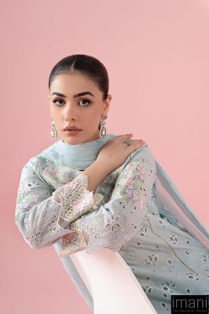 3 Pcs Luxury Pret Pastel Blue Embroidered Cotton Lawn Suit Mbdw-Ea2515Pb 10 Dw Ea2515Bluea Imanistudio.com