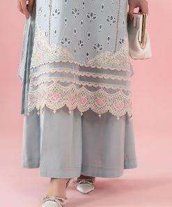 3 Pcs Luxury Pret Pastel Blue Embroidered Cotton Lawn Suit Mbdw-Ea2515Pb 12 Dw Ea2515Bluee Imanistudio.com
