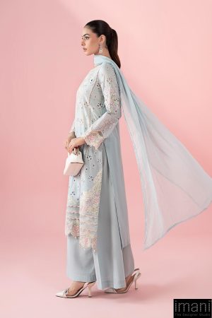 3 Pcs Luxury Pret Pastel Blue Embroidered Cotton Lawn Suit Mbdw-Ea2515Pb 8 Dw Ea2515Bluef Imanistudio.com