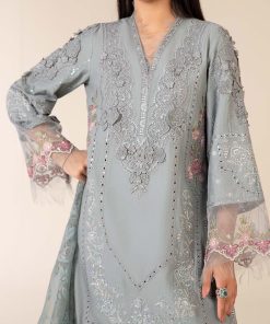 3 Pcs Luxury Pret Blue Embroidered Dobby Lawn Suit Mbdw-Ea2516Bl 12 Dw Ea2516Blue.d Imanistudio.com