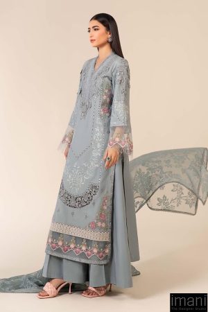 3 Pcs Luxury Pret Blue Embroidered Dobby Lawn Suit Mbdw-Ea2516Bl 9 Dw Ea2516Blue.g Imanistudio.com