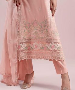3 Pcs Luxury Pret Peachy Pink Embroidered Dobby Lawn Suit Mbdw-Ea2525Gn 13 Dw Ea2525Pinke Imanistudio.com