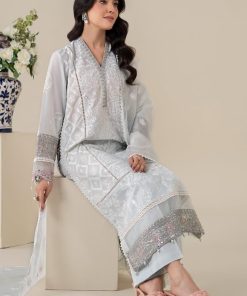 3 Pcs Luxury Pret Pastel Blue Embroidered Cotton Lawn Suit Mbdw-Ea2586Pb 10 Dw Ea2586Bluec Imanistudio.com