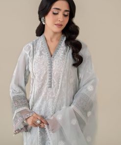3 Pcs Luxury Pret Pastel Blue Embroidered Cotton Lawn Suit Mbdw-Ea2586Pb 11 Dw Ea2586Blued Imanistudio.com