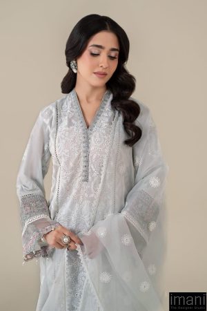 3 Pcs Luxury Pret Pastel Blue Embroidered Cotton Lawn Suit Mbdw-Ea2586Pb 11 Dw Ea2586Blued Imanistudio.com
