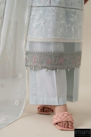 3 Pcs Luxury Pret Pastel Blue Embroidered Cotton Lawn Suit Mbdw-Ea2586Pb 14 Dw Ea2586Blueg Imanistudio.com