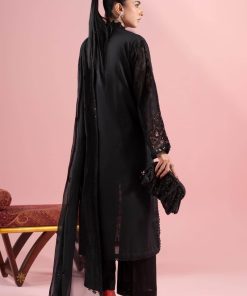 3 Pcs Luxury Pret Black Embroidered Cotton Lawn Suit Mbdw-Ea2588Bk 14 Dw Ea2588Blackb Imanistudio.com