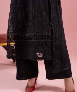 3 Pcs Luxury Pret Black Embroidered Cotton Lawn Suit Mbdw-Ea2588Bk 13 Dw Ea2588Blacke Imanistudio.com
