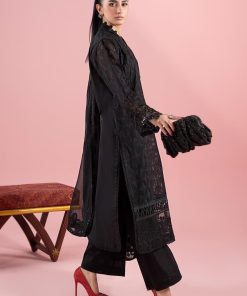 3 Pcs Luxury Pret Black Embroidered Cotton Lawn Suit Mbdw-Ea2588Bk 9 Dw Ea2588Blackg Imanistudio.com