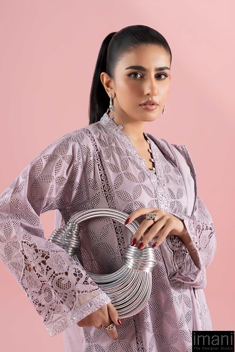 3 Pcs Luxury Pret Lilac &Amp; Embroidered Cotton Lawn Suit Mbdw-Ea2588Lc 4 3 Pcs Luxury Pret Lilac &Amp; Embroidered Cotton Lawn Suit Mbdw-Ea2588Lc - Image 4