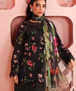 3 Pcs Luxury Pret Black Printed &Amp; Embroidered Cotton Suit Mbdw-Pf2506Bp 9 Dw Pf2506Blackb Imanistudio.com