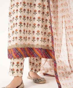 3 Pcs Luxury Pret Off-White Printed Cotton Lawn Suit Mbdw-Ea2261Ow 11 Dwef2261Offwhtd Imanistudio.com