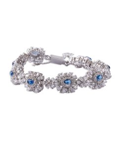 Sappire Blue Petal Bliss Bracelet Fashion Jewellery IMJBR-EF2503SB