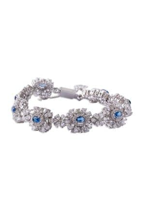 Sappire Blue Petal Bliss Bracelet Fashion Jewellery Imjbr-Ef2503Sb