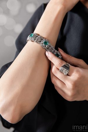 Aquamarine Bracelet Fashion Jewellery Imjbr-W2412Am 4 Jbr W2412Aquamarineb Imanistudio.com