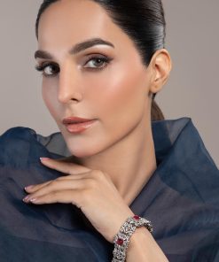 Pink Rhodolite Bracelet Fashion Jewellery Imjbr-W2412Pr 6 Jbr W2412Pinkrhodolitea Imanistudio.com