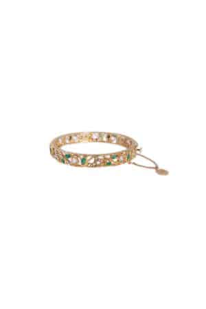 Green Onyx Churi Bracelet Fashion Jewellery Imjch-W2403Go