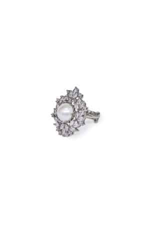 Pearl White Ring Fashion Jewellery Imjrg-037Pw