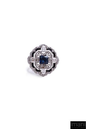 Sapphire Cubic Ring Fashion Jewellery Imjrg-Ef2515Sr 7 Jrg Ef2515Sapphirea Imanistudio.com