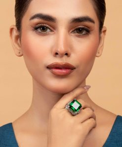 Emerald Green Ring Fashion Jewellery Imjrg-W2306Eg 9 Jrg W2306Emeraldgreen Imanistudio.com