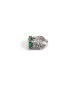 Emerald Green Ring Fashion Jewellery Imjrg-W2306Eg 7 Jrg W2306Emeraldgreenb Imanistudio.com
