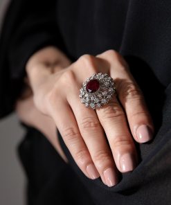 Ruby Red Ring Fashion Jewellery Imjrg-W2405Rr 7 Jrg W2405Rubyredb Imanistudio.com