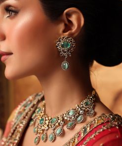 3 Pcs Sultana Bridal Set Mint Green Fashion Jewellery Imjst-Br2504Mg 19 Jst Br2504Mintgreenc Imanistudio.com